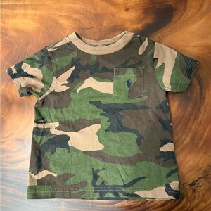 Boys polo camouflage shirt